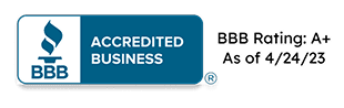 Better Business Bureau A+ rating as of April 24, 2023